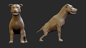 pitbull 3D model