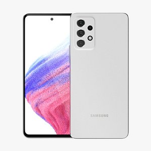 Samsung Galaxy A53 White 3D