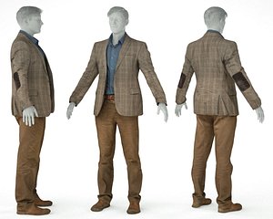 male clothing outfit 3D model