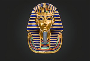 King Tutankhamun Golden Mask 3D Model 3d Printed