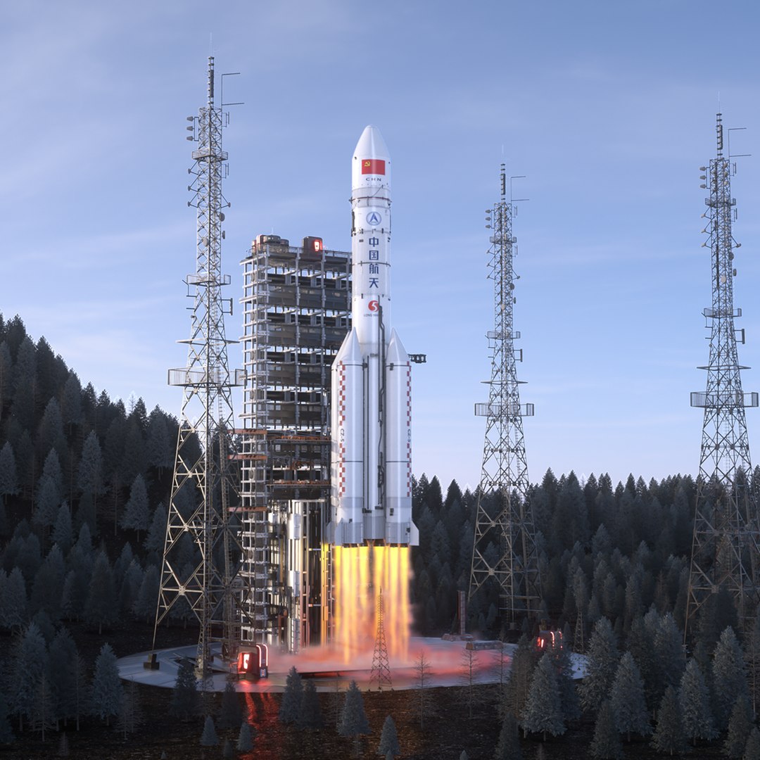 3D модель rocket take off TurboSquid 1987606