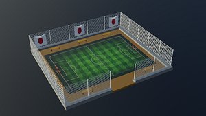 3D Soccer Stadium - Japan model