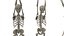 Skeleton Hanging Poses - Low-poly 3D model