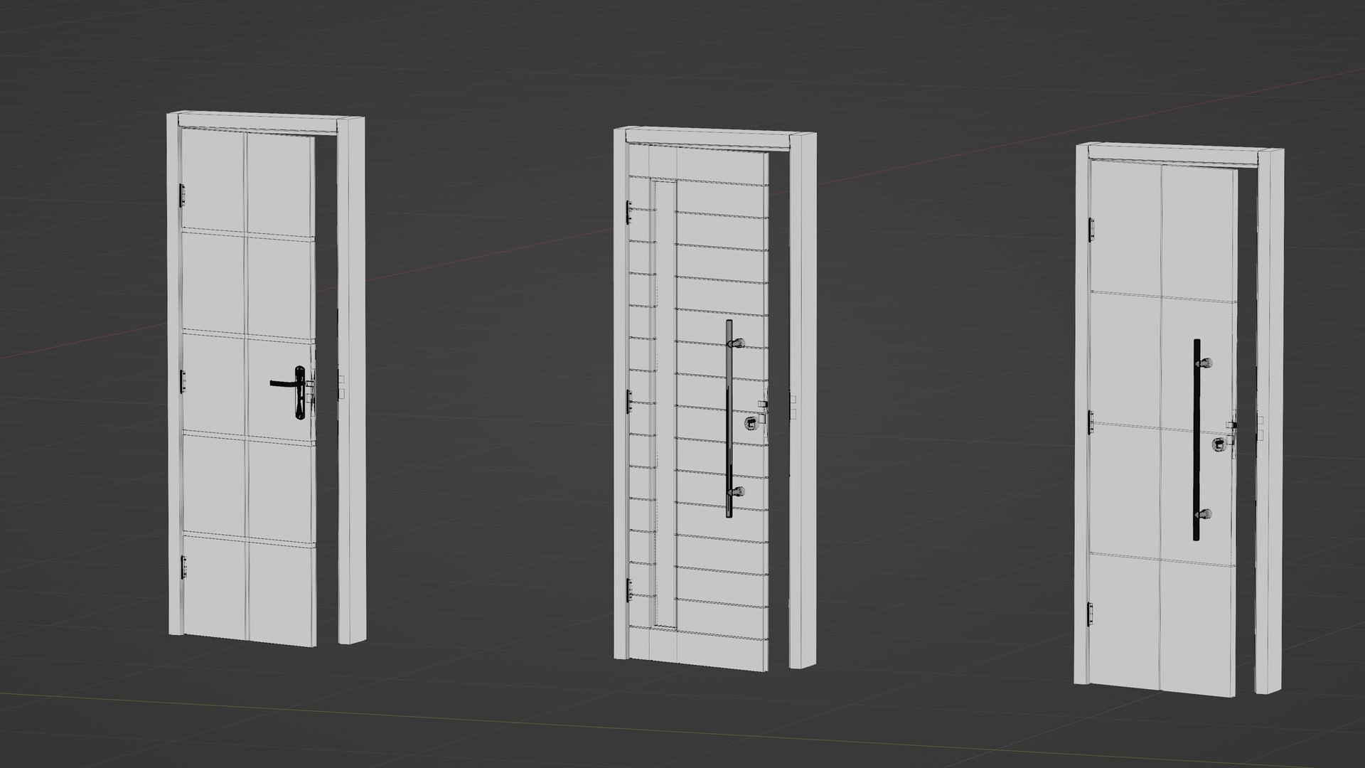 3D Doors Pack Model - TurboSquid 2197923
