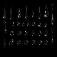 Droplets bundle - patch of water drops