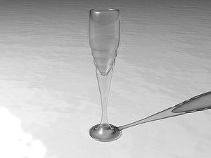 3d wine shot glass model