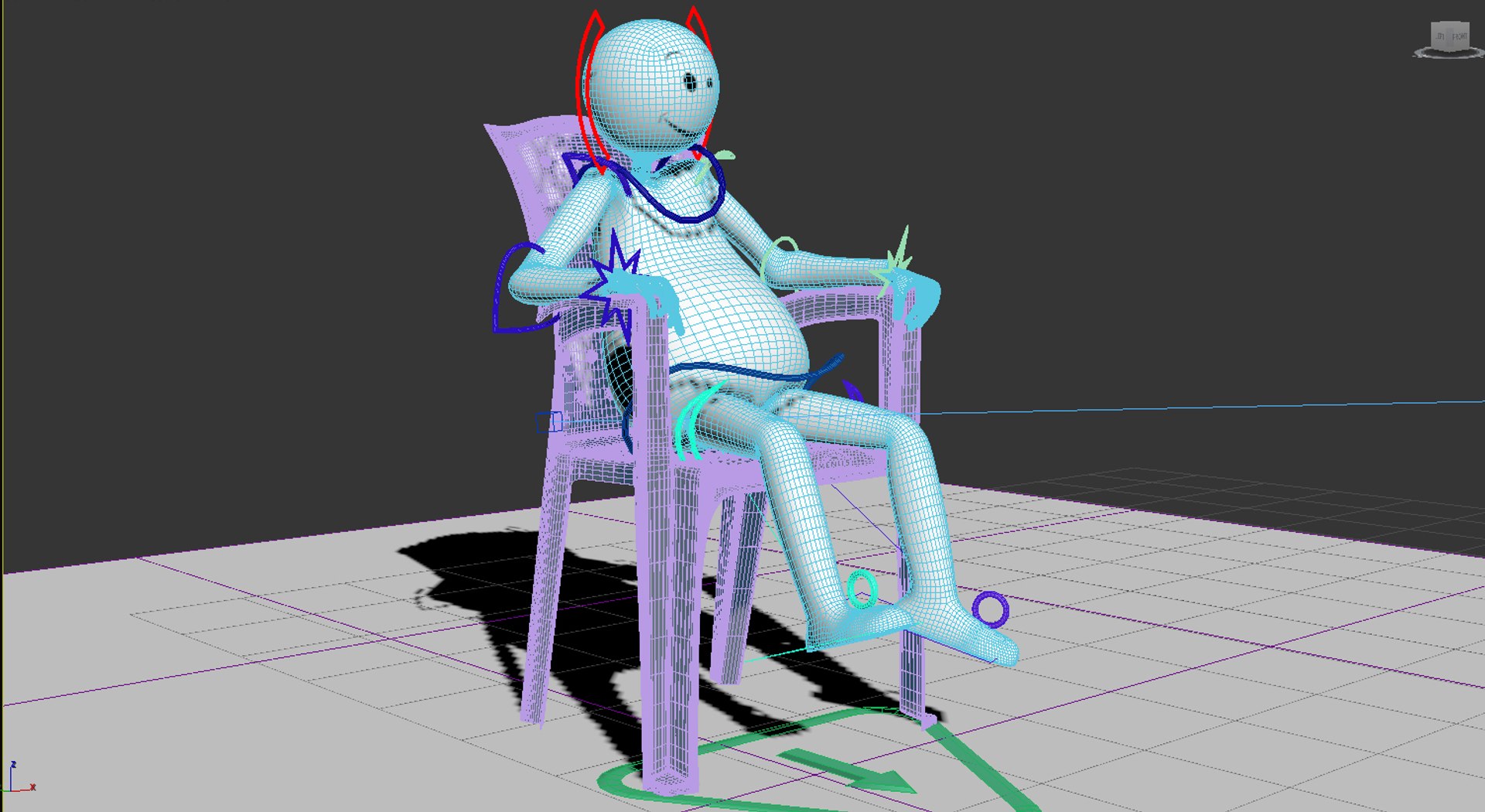 Sitting Plastic Chair 3D Model TurboSquid 1288152
