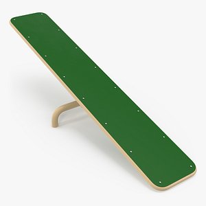 Dog Park Teeter Totter Green 3D model
