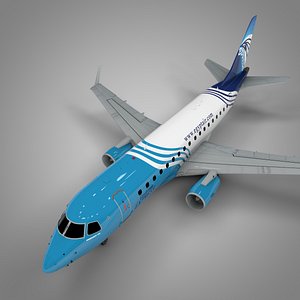 3D egyptair express embraer170 l394