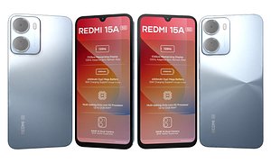 3D Xiaomi REDMI 15A 5G Blue model