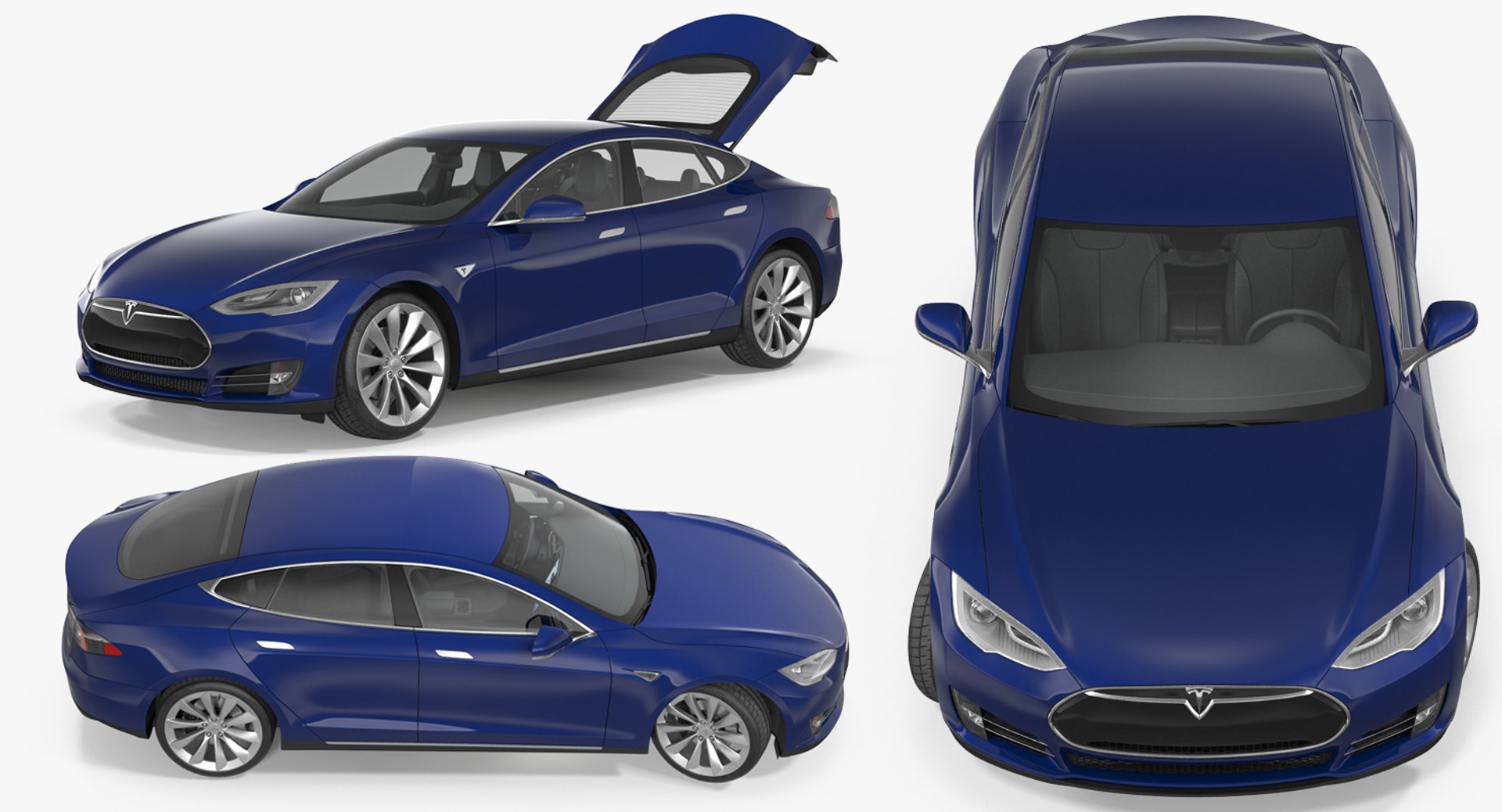 Tesla S P100d 2015 3D - TurboSquid 1154225