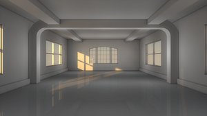 3D model empty interior