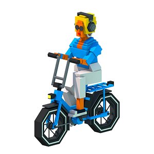 Cartoon WOMAN 02 3D model