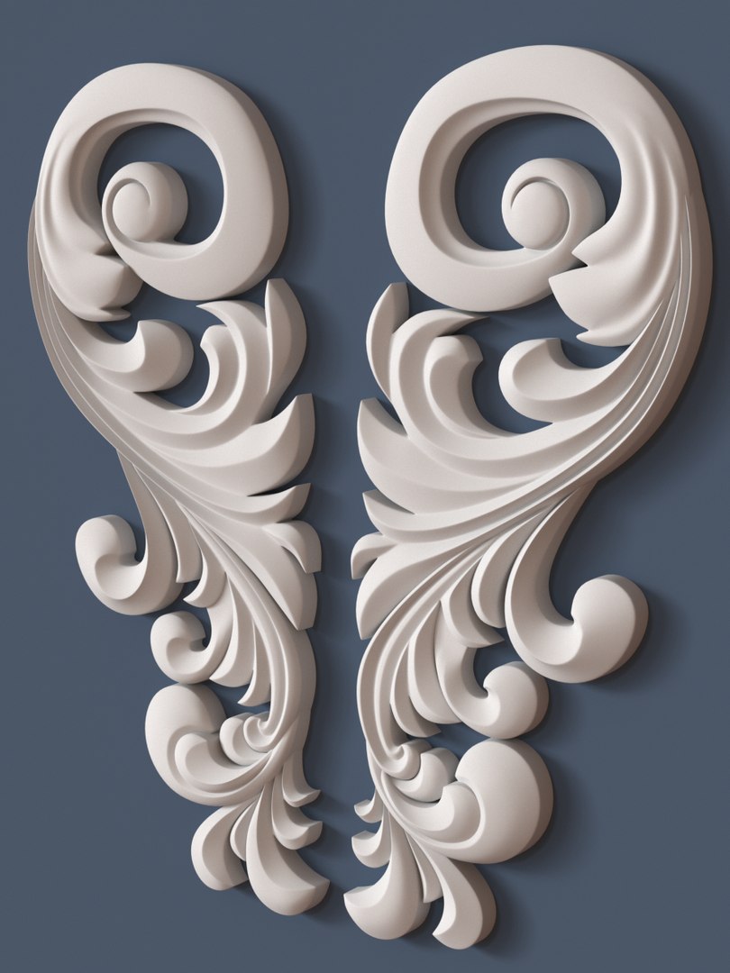 3d Decorative Scroll