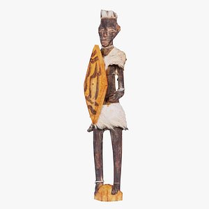 Hand Carved Wooden Statue Couple c2 Remastered