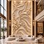 Modern Blooming Floral mural Relief Wall Panel STL CNC 115
