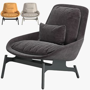 3D model Field Lounge Chair
