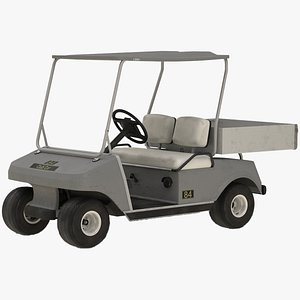 Golf Cart Utility Vehicle Rigged for Cinema 4D
