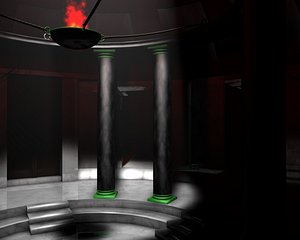 hall roman styl 3d c4d