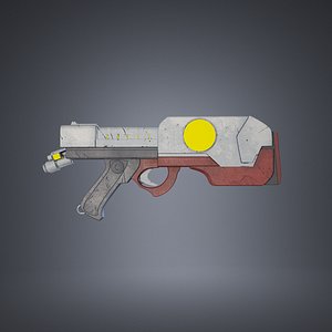 laser gun 3d model