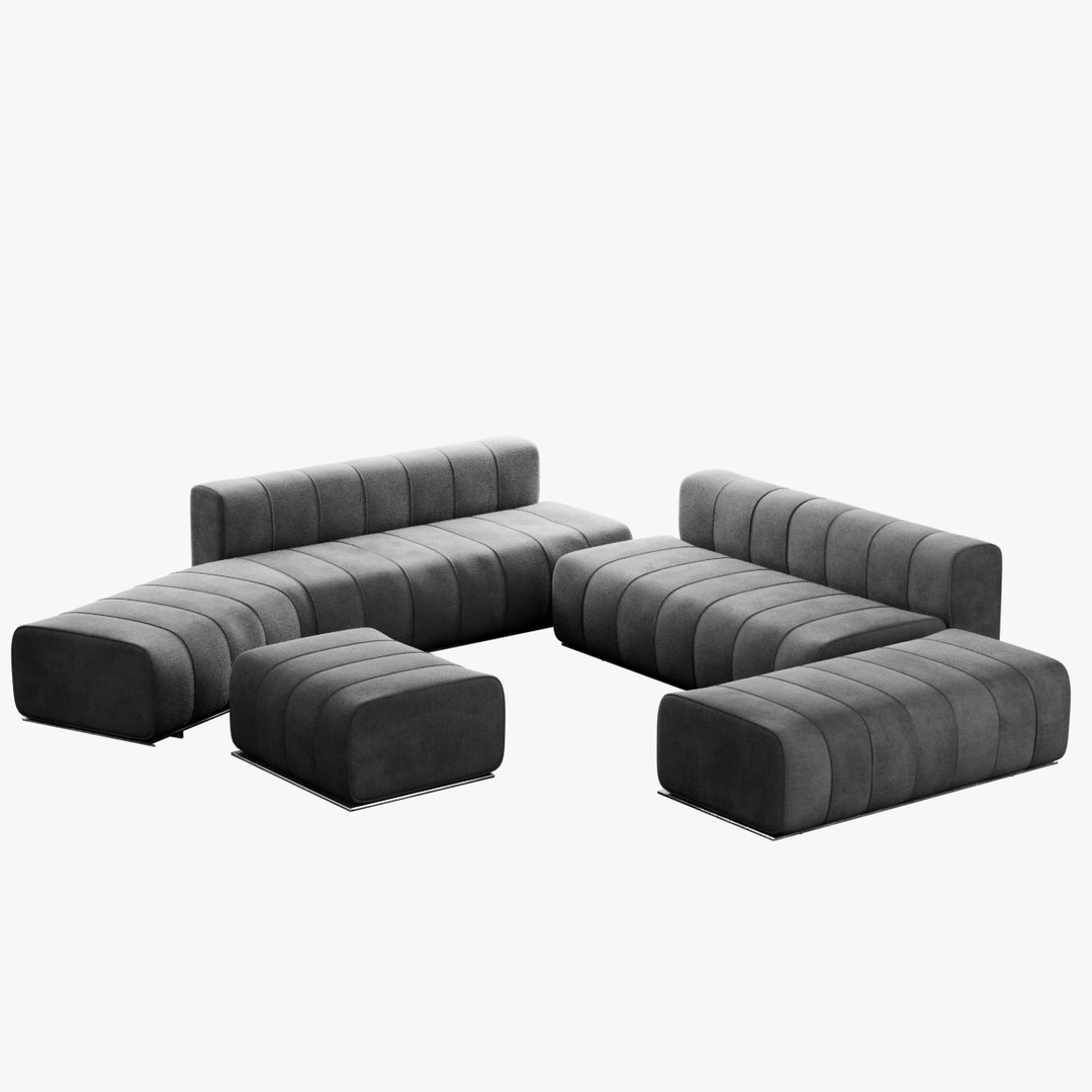 Freeman Lounge Set By Minotti 3D Model - TurboSquid 2176948