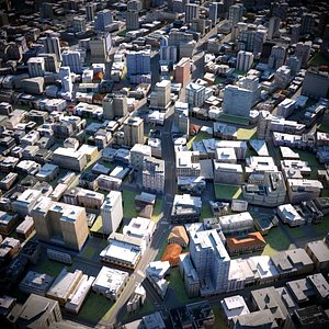 city cityscape 3D