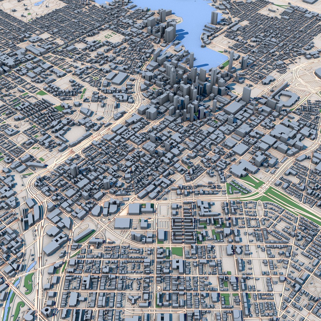3D Baltimore City Maryland United States Model - TurboSquid 2308029