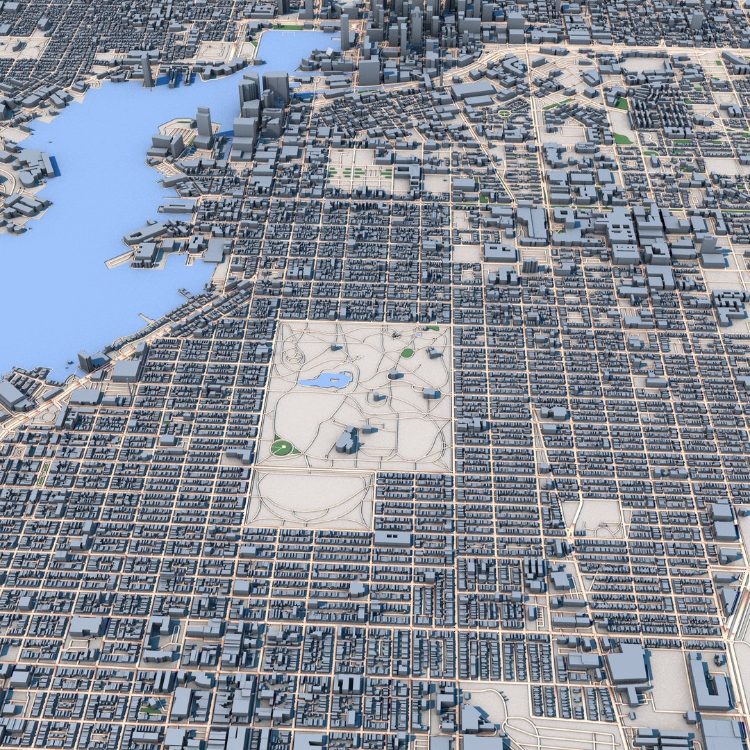 3D Baltimore City Maryland United States Model - TurboSquid 2308029