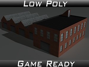 factory building 8 3d 3ds