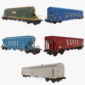 wagons pack 3D