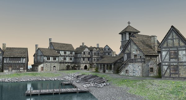 Medieval port 3D | 1144332 | TurboSquid