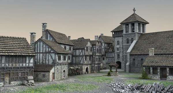 Medieval port 3D | 1144332 | TurboSquid