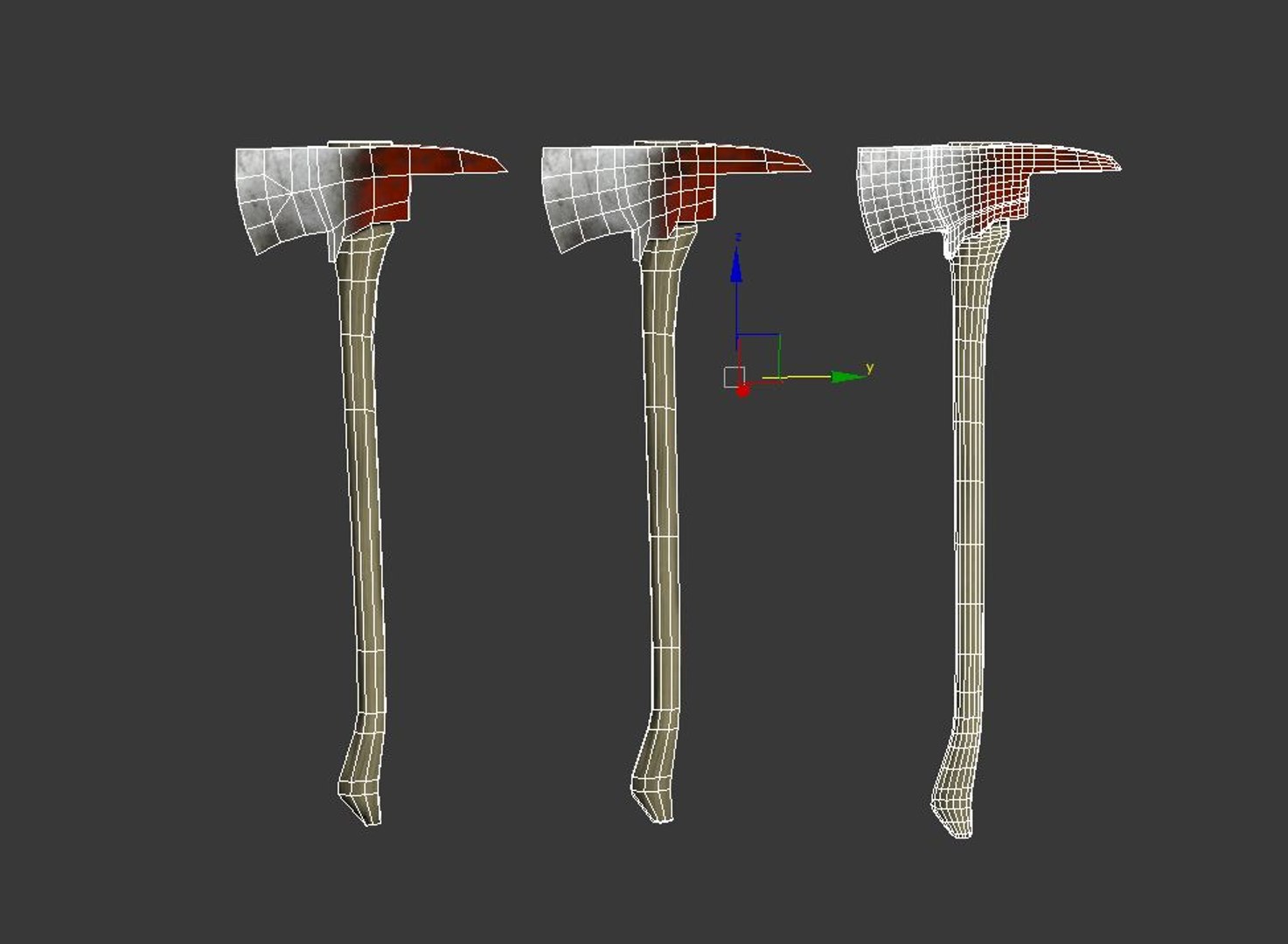 Ax Set Axe 3d 3ds