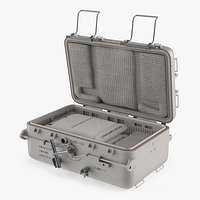 Opened Apollo Lunar Module Case with Samples Packed
