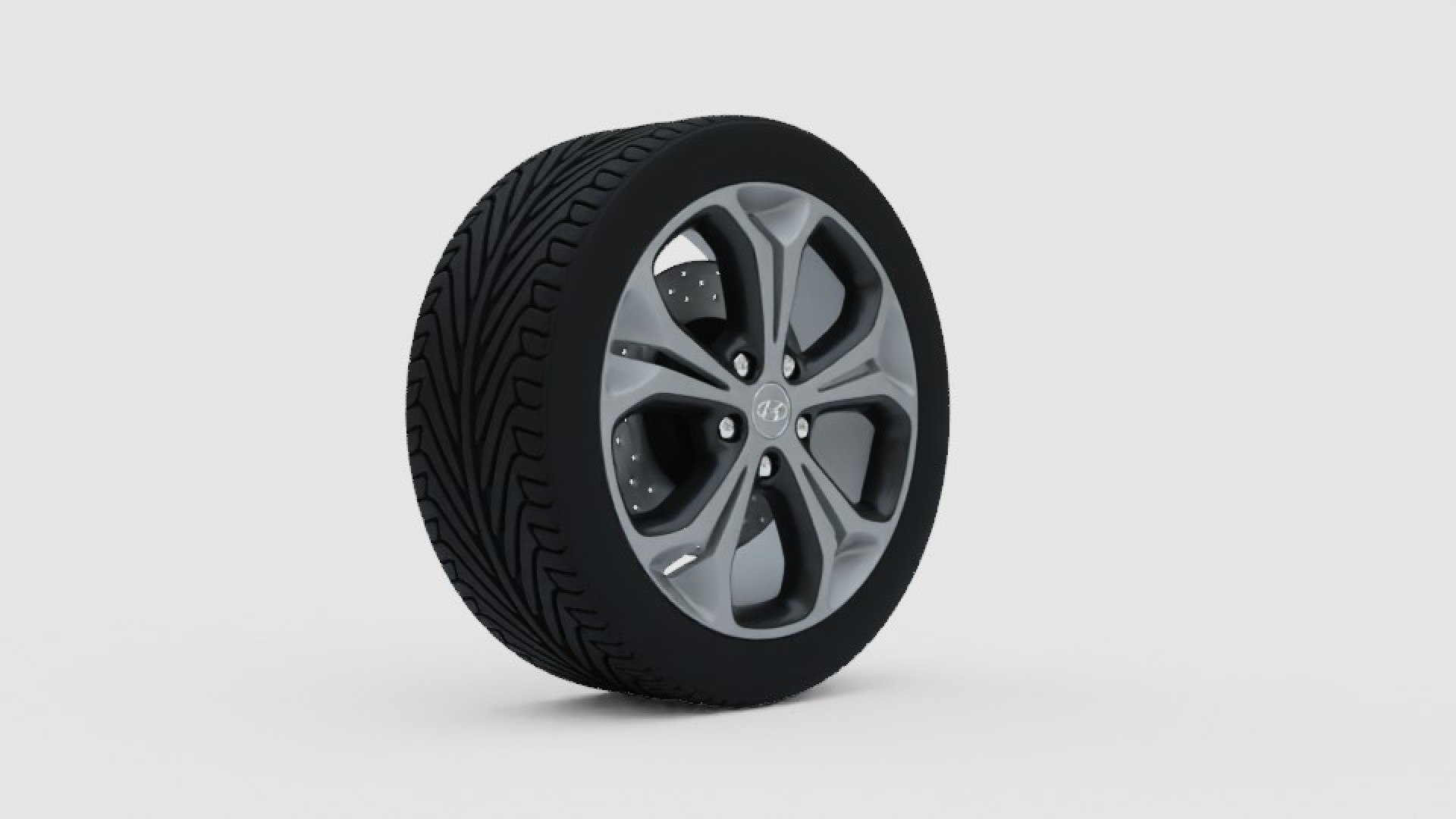 3D Model Hyundai I30 Wheel With Rim - TurboSquid 2159935