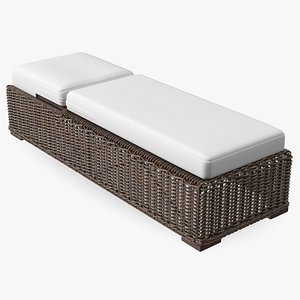 All Weather Adjustable Pool Lounge Chair Brown