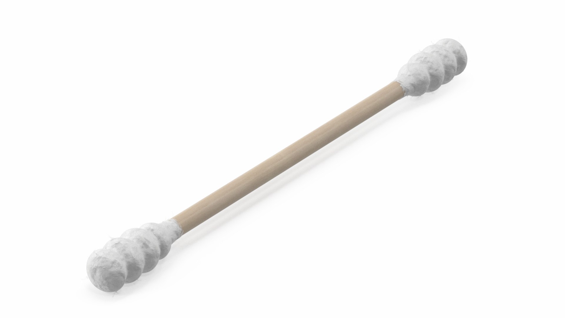 3D Cotton Swab Ring Type Wooden Model - TurboSquid 2259820
