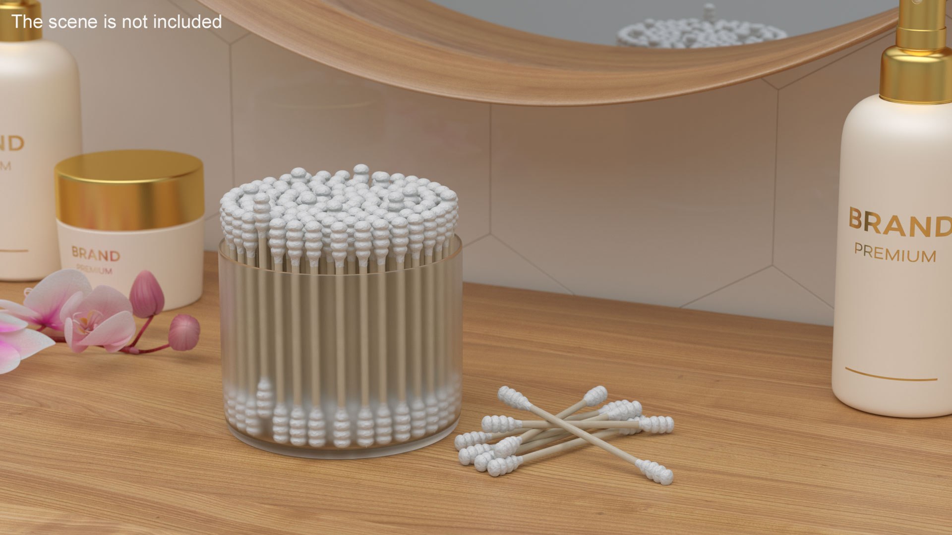 3D Cotton Swab Ring Type Wooden Model - TurboSquid 2259820