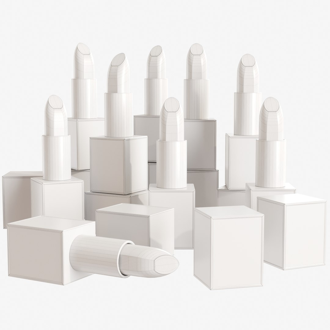 Luxury Lipstick Set 3D Model TurboSquid 1977469
