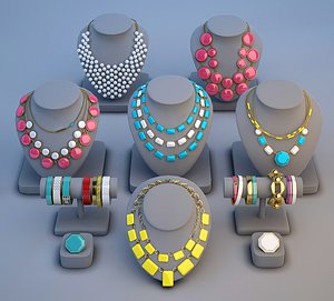 bracelet girls necklace 3D