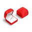 Red Wedding Ring Box Set - opened and closed jewelry box