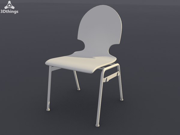 3d model conference chair stage 4-leg