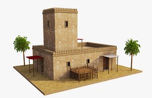 3D Babylonian Building House v2