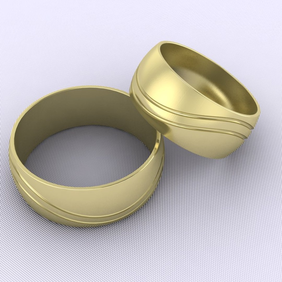 3dm wedding rings