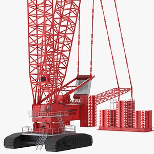 LIEBHERR LR 11000 Heawy Crawler Crane 3D