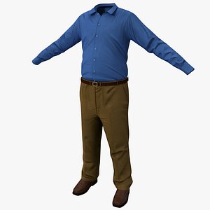 3ds max male casual clothes 8