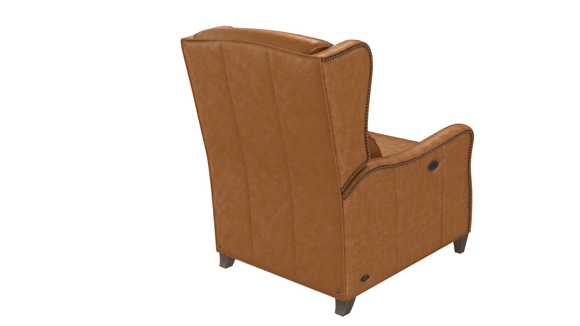 3D Wesley Hall STEVENSON TILT BACK leather armchair ottoman model