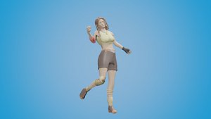 Dance Animation 4 with Female Character model
