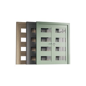 Modern interior door 16-2 3D model