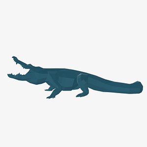 Lowpoly Crocodile